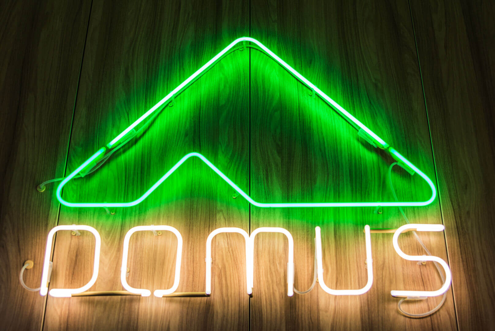 neon-domus-neon-beleuchtet-neon-an-einer-hölzernen-wand-neon-innen-neon-im-büro-neon-auf-demand-neon-architekten-farbe-grün-weiß-neon-an-der-wand-neon-buchstaben